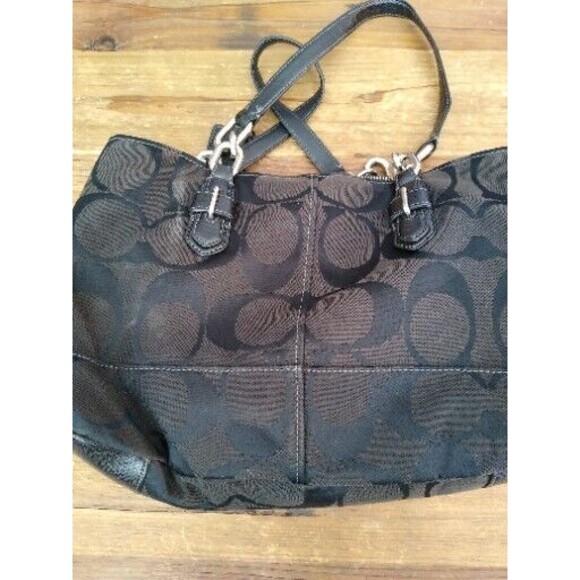 COACH F17806 CHELSEA SIGNATURE JAYDEN BAG SATCHEL TOTE BROWN Soho Designer - Picture 6 of 10